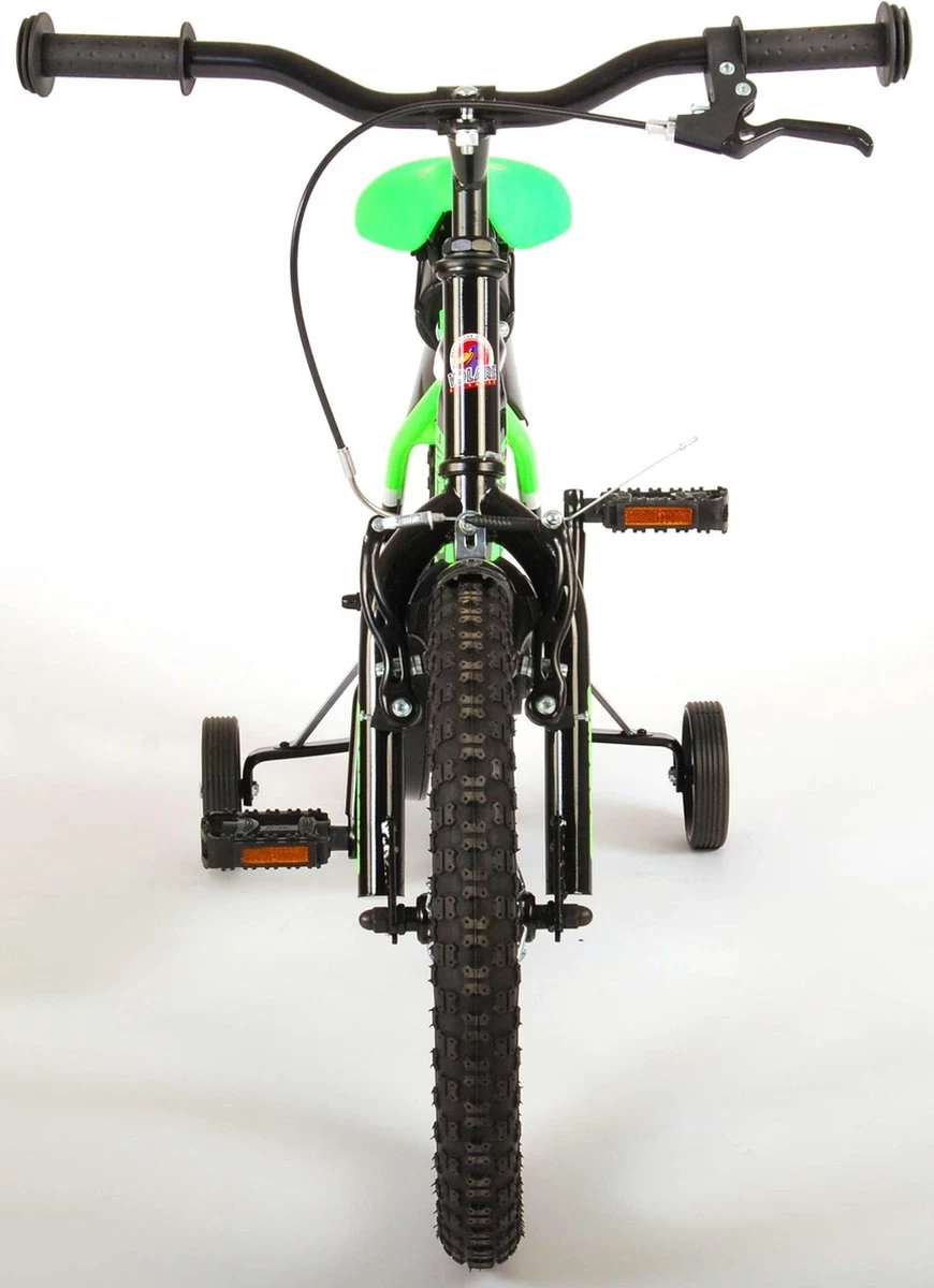 Volare Sportivo Kinderfiets - Jongens - 16 Inch - Neon Groen Zwart - 95% Afgemonteerd - Afbeelding 5