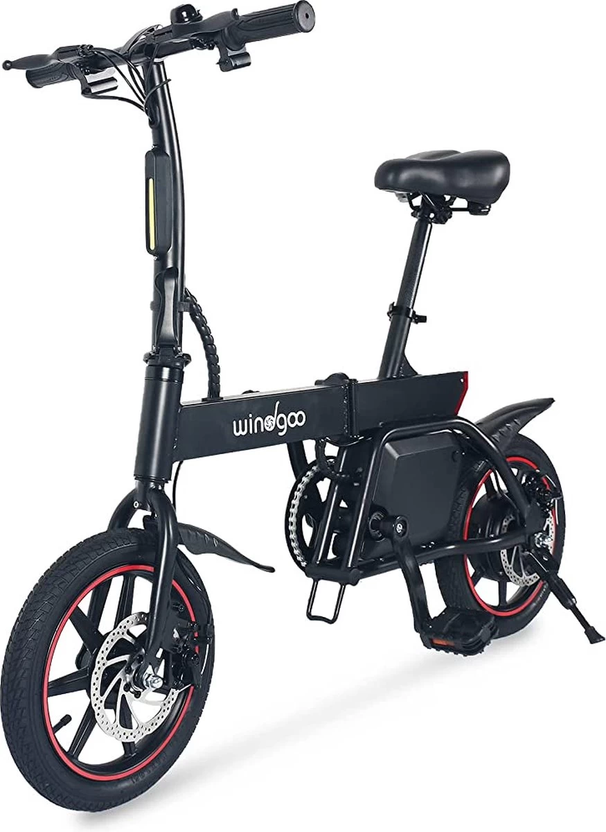 Windgoo B20 V3 - Elektrische Vouwfiets - E Bike - 250W 7.8Ah Batterij - APP IOS Android - 14 Inch - 25 KM/H - Zwart - Afbeelding 13