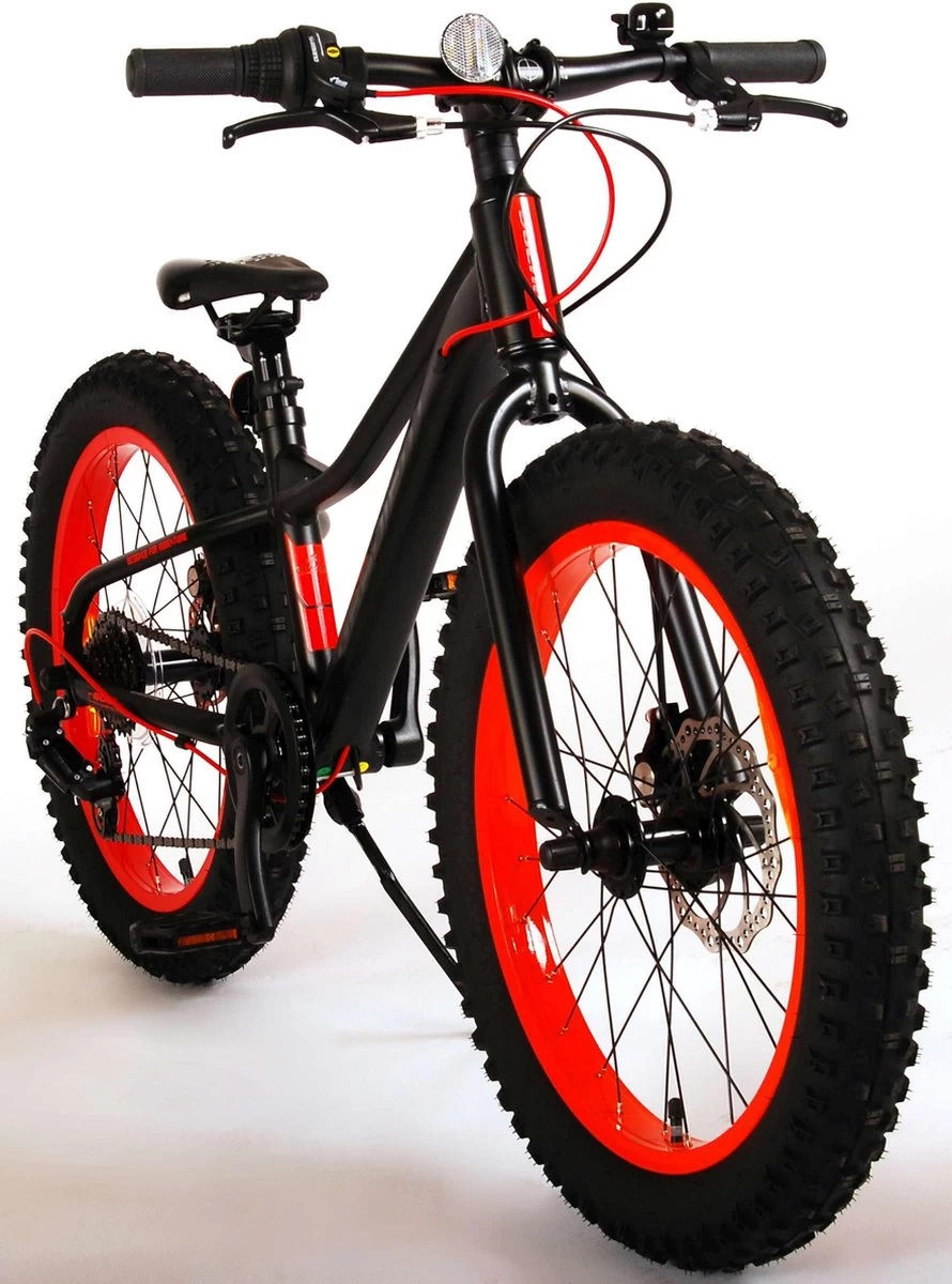 Volare Gradient Kinderfiets – Jongens – 20 Inch – Zwart Oranje Rood – 6 Speed – Prime Collection - Afbeelding 11