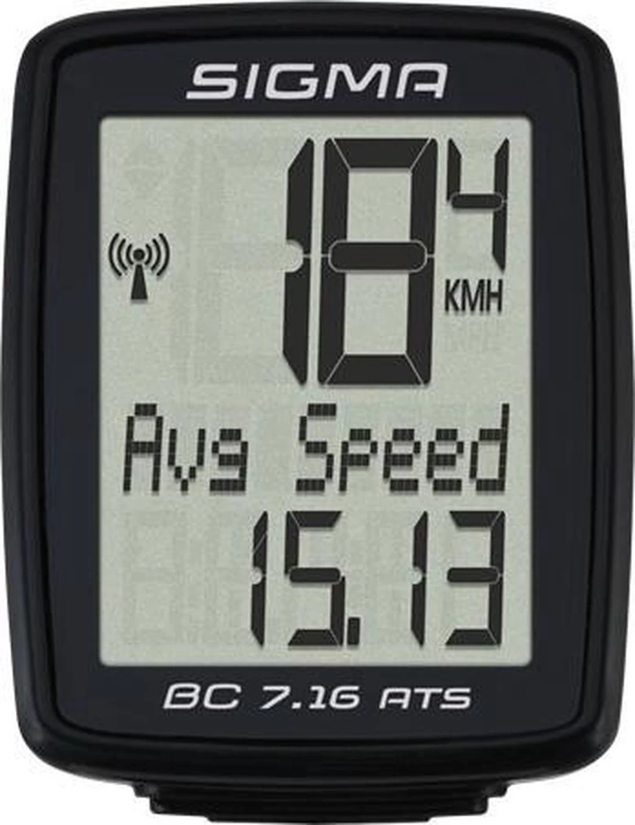 Sigma Fietscomputer BC 7.16 ATS - Draadloos - Zwart - Afbeelding 9