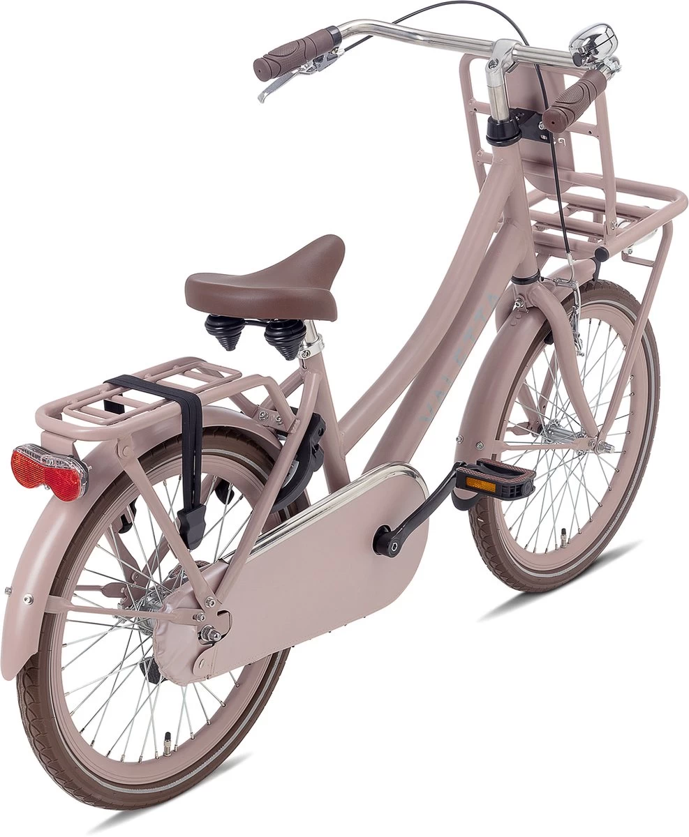 Valetta Cargo - Transportfiets - Meisjesfiets - 20 Inch - Mat Flamingo - Afbeelding 3